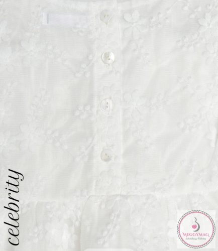 Alkalmi kislány csipke ruha, keresztelő ruha babáknak, 86-os