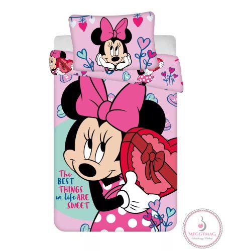Disney Minnie Xoxo gyerek ágyneműhuzat 100×135 cm, 40×60 cm