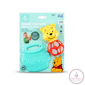 OBALL Rágóka csörgővel Micimackó Hunny & Shake 2db, 0m+