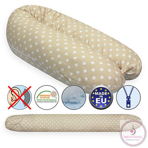 Scamp szoptatós párna univerzális pamut Beige Dots SZPE238