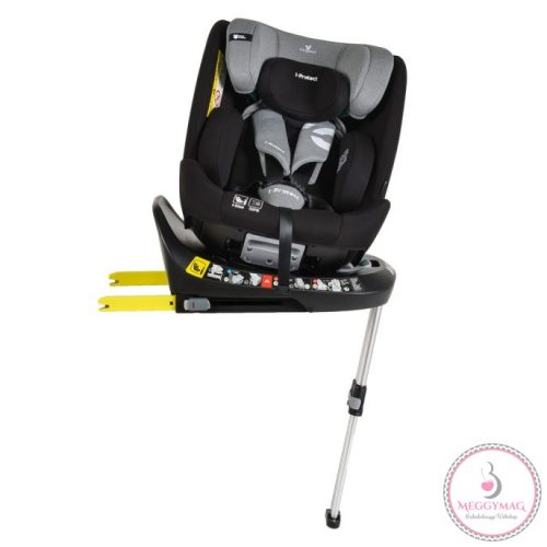 Cangaroo i-PROTECT isofixes autósülés 40-150 cm támasztólábbal, 360 fokban forgatható Szürke, KÉSZLETEN A BOLTBAN!