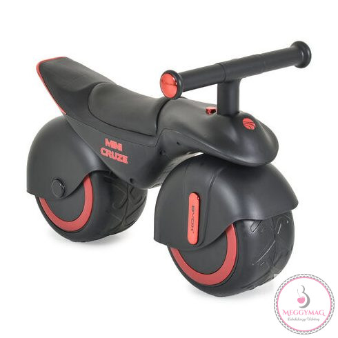 MINI CRUZE futóbicikli, ráülős járgány, kismotor, zenélő, óriás kerekekkel FEKETE 