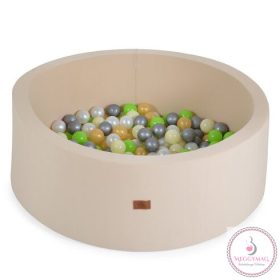 LABDAMEDENCE 90 cm 200db 5,5cm ZÖLD labdával BÉZS
