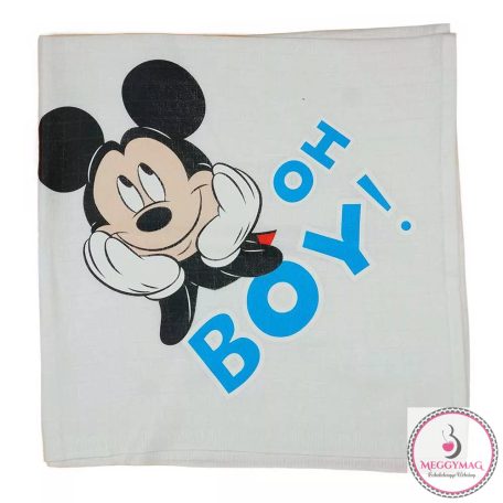 Disney Mickey mintás textil pelenka 70x70cm