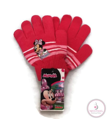 Ötujjas kötött kesztyű Minnie egér mintával