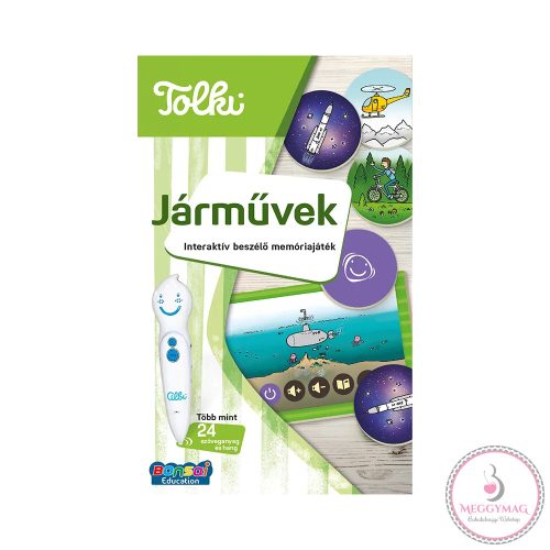 Járművek: Interaktív beszélő memóriajáték Tolki