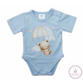 Rövid ujjú baba body Macis mintával, 68-as