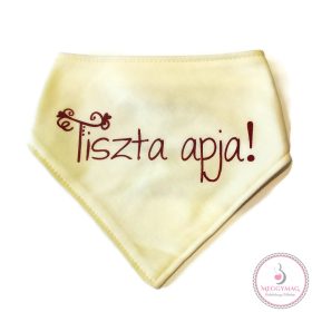 Feliratos nyálkendő, kifordítható