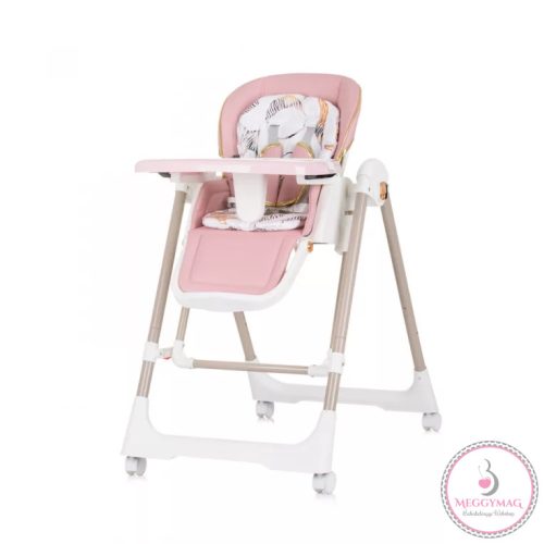 Chipolino Milk Shake 2in1 multifunkciós etetőszék és babahinta - Flamingo