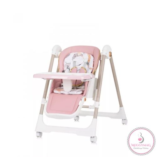 Chipolino Milk Shake 2in1 multifunkciós etetőszék és babahinta - Flamingo