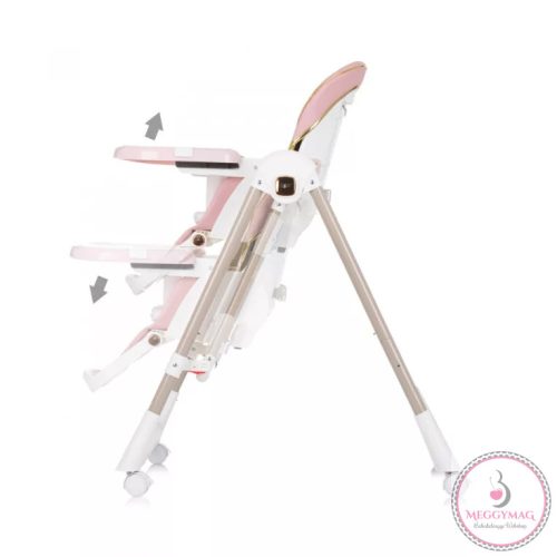 Chipolino Milk Shake 2in1 multifunkciós etetőszék és babahinta - Flamingo