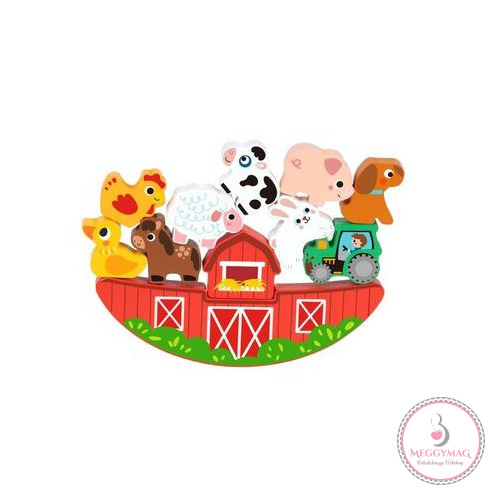 MONI 2IN1 balance puzzle egyensúlyozó játék FARM, KÉSZLETEN A BOLTBAN!