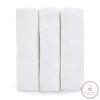 PETITE&MARS Bambusz muszlin 3db-os pelenka szett Moussy Total White, 68 x 68 cm