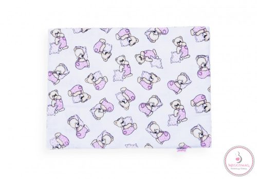 311197 BabyBruin nyomott mintás textil pelenka, 2db, Rózsa párnás maci