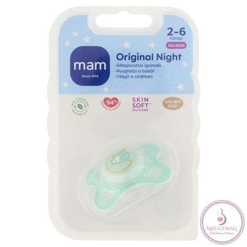 MAM játszócumi Original Night szilikon 2-6hó