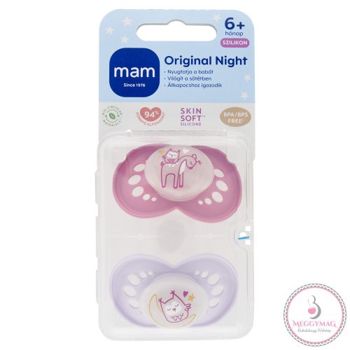 MAM játszócumi Original Night szilikon 6hó dupla