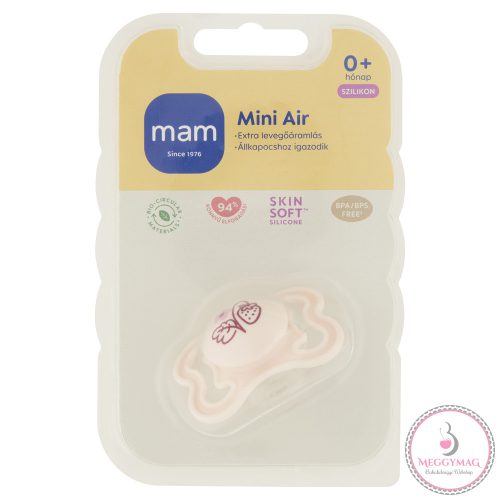 MAM játszócumi Mini Air szilikon 0hó