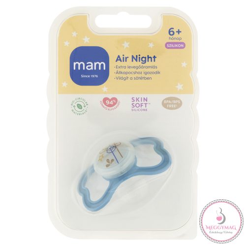 MAM játszócumi Air Night szilikon 6hó