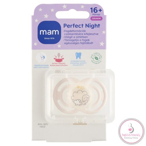 MAM játszócumi Perfect Night szilikon 16hó