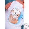 Mintás textil pelenka -  Lajhár szundi