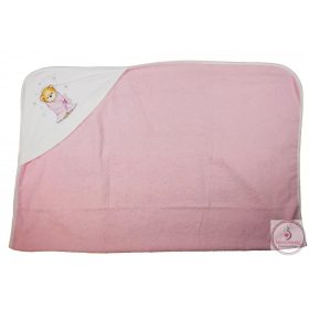 Baba kapucnis törölköző macis mintával 100x100