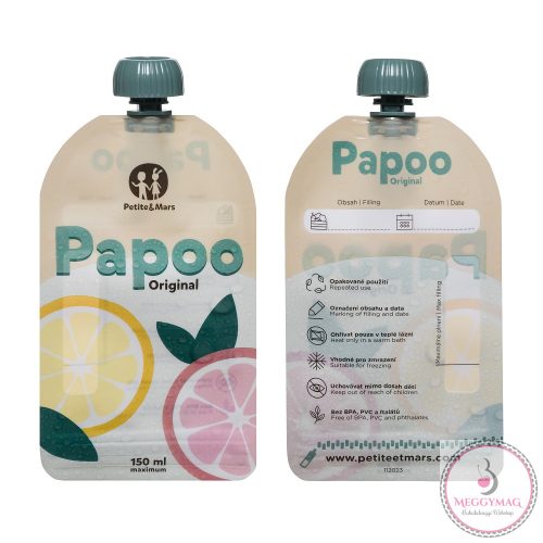 PETITE&MARS Papoo Original tasak bébiételekhez, 6 db