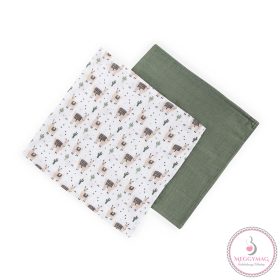   PETITE&MARS Bambusz muszlin 2db-os kifogó szett Misty Llama Vibes, 120 x 120 cm