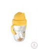 Canpol babies Cseppmentes szívószálas pohár nehezékkel Exotic Animals 270ml 6hó+ sárga