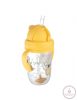 Canpol babies Cseppmentes szívószálas pohár nehezékkel Exotic Animals 270ml 6hó+ sárga