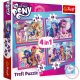 Én kicsi pónim: Színes pónik 4 az 1-ben puzzle - Trefl