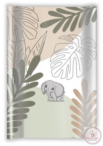 Merev pelenkázó lap 50*70 cm elefánt 