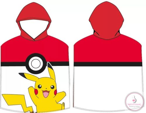 Pokémon strand törölköző poncsó 50x115 cm