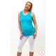 Kismama leggings 3/4 fehér - L