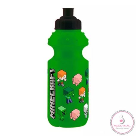 Minecraft Green műanyag kulacs, sportpalack 350 ml