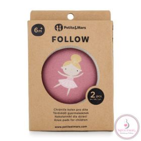   PETITE&MARS Elasztikus térdvédő kúszáshoz Follow Dusty Rose