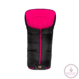   Fillikid bundazsák babakocsiba Eco big 1220-22 fekete pink béléssel