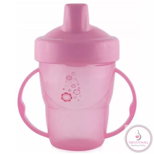 Lorelli itatópohár fogantyúval 210ml magas - Pink 