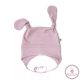 Symbyo baba füles sapka, Púder rózsaszín 36-40 cm (kb. 0-4 hónapos)