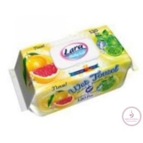 Lara törlőkendő 120 lapos lime-grapefruit -kupakos