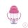 Baby Care szívószálas itató fogantyúval 275ml - Pink/Purple