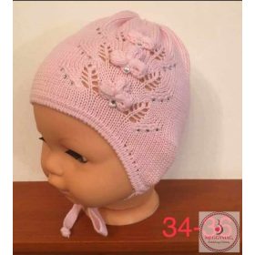Minimanó kötött kislány sapka 34-36 cm