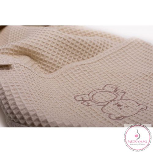 Fürdőlepedő Waffle - maci/ecrü