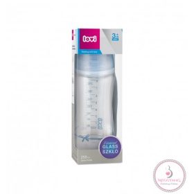 Lovi cumisüveg Diamond Glass 250ml 3hó+ Baby Shower fiú