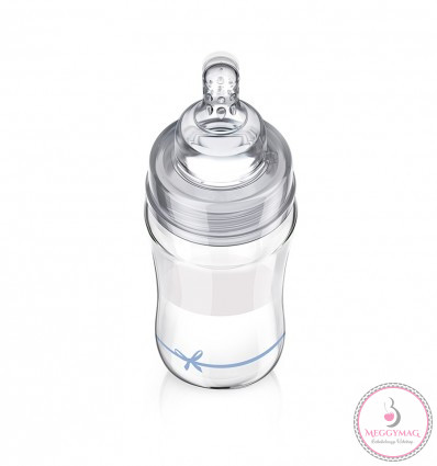 Lovi cumisüveg Diamond Glass 250ml 3hó+ Baby Shower fiú