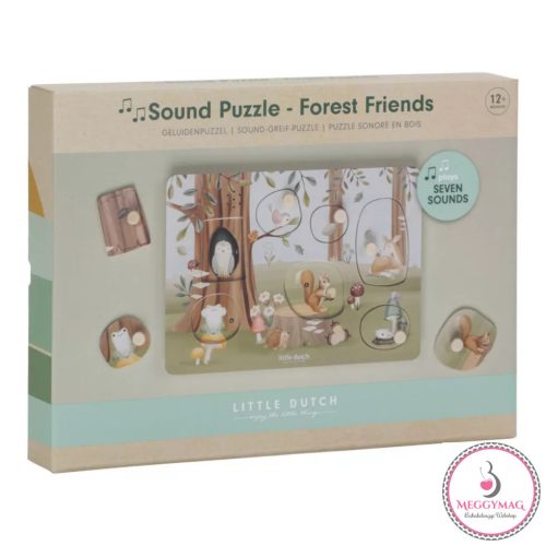 Little Dutch hangos puzzle - Forest Friends