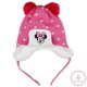 DISNEY MINNIE PÖTTYÖS| KÖTÖTT| BÉLELT| BOJTOS SAPKA, 2-6 év