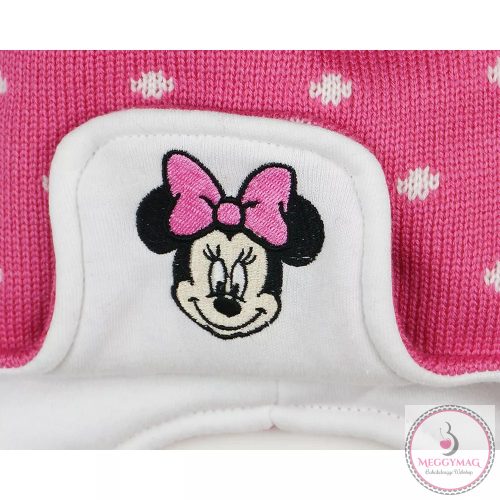 DISNEY MINNIE PÖTTYÖS| KÖTÖTT| BÉLELT| BOJTOS SAPKA, 2-6 év