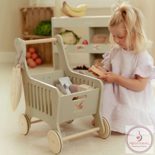 Little Dutch bevásárlókocsi termékekkel