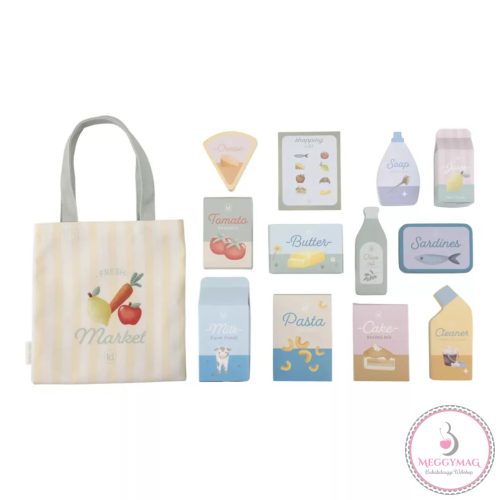 Little Dutch bevásárlókocsi termékekkel