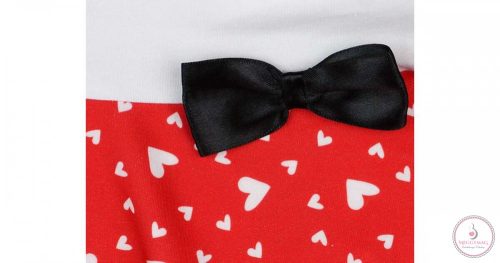 Disney Minnie szívecskés hosszú ujjú ruha, 98-as